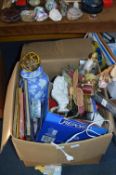 Large Box of Household Items; Vases, Christmas Dec