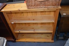 Pine Open Front Three Tier Bookcase