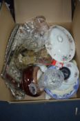Pottery and Glassware, Trays, etc.