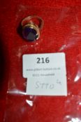 9ct Gold Amethyst Ring ~5.3g total
