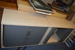 Pair of Stationery Cabinets with Tambour Fronts