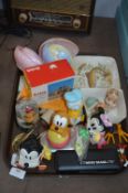 Tray Lot; Assorted Disney Characters, Pendelfins,