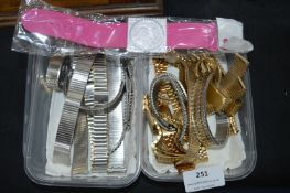 Two Boxes of Stainless Steel and Bi-Metal Watch St