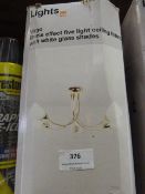 Virgo Brass Effect Ceiling Light