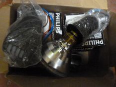 Box Containing Two Security Lights with Bulbs and