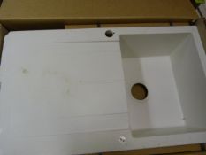 *Pyramis Pyragranite Alazia Sink (Granite/Snow, Ch