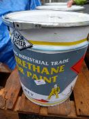 20L Tin of Grey Industrial Polyurethane Floor Pain
