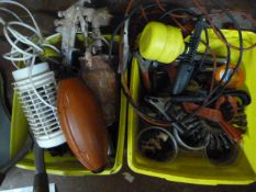 Two Boxes of Springs, Spray Gun, Shears, Jump Lead