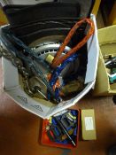 Box Containing Wheel Trims, Car Mats, Bike Chains