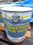 20L Tin of Grey Industrial Polyurethane Floor Pain