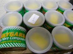 12 Tins of Polygard Glass Fibre Compound Kit No.0.