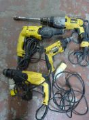 Box of Four Dewalt Drills