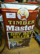 5L Tin of Timbermaster Dry Rot Killer