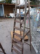 7 Tread Wooden Step Ladder
