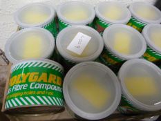 12 Tins of Polygard Glass Fibre Compound Kit No.0.