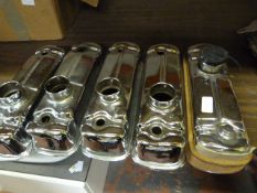 Five Chrome Plated Rocker Box Covers - A Series En