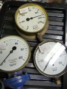 Three Pressure Gauges