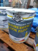 20L Tin of Grey Industrial Polyurethane Floor Pain