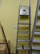 Six Tread Aluminium Steps