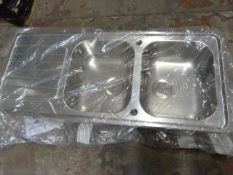 *Stainless Steel Double Sink 25.5