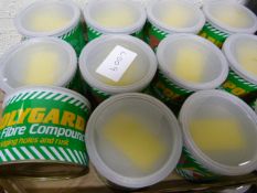 12 Tins of Polygard Glass Fibre Compound Kit No.0.