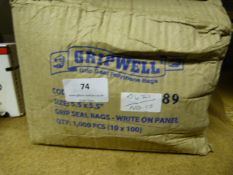 *Box of ~1000 Rip Seal Bags