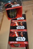 *Four Star Wars Coffee Mugs