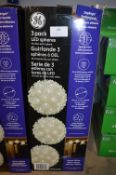 *LED Light Spheres 3pk