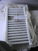 *Victoria Plumb White 800x450 Heated Towel Rail
