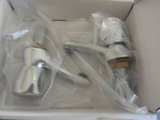 *Pair of Mercia Modern Chrome Plated Basin Taps