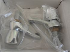 *Pair of Mercia Modern Chrome Plated Basin Taps