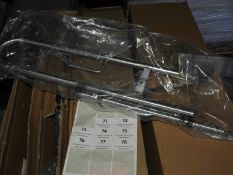 *Chrome Disabled Toilet Hinged Grab Rail