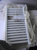 *Victoria Plumb White 800x450 Heated Towel Rail