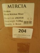 *Four Mercia Modern Monobloc Kitchen Mixer Taps (C