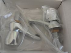 *Pair of Mercia Modern Chrome Plated Basin Taps