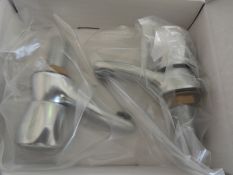 *Pair of Mercia Modern Chrome Plated Basin Taps
