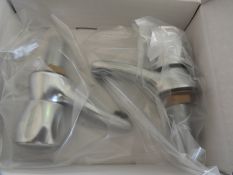*Pair of Mercia Modern Chrome Plated Basin Taps