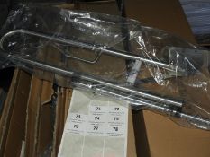 *Chrome Disabled Toilet Hinged Grab Rail