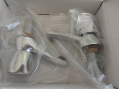 *Pair of Mercia Modern Chrome Plated Basin Taps
