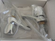 *Pair of Mercia Modern Chrome Plated Basin Taps