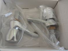 *Pair of Mercia Modern Chrome Plated Basin Taps