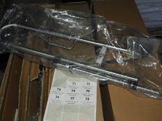 *Chrome Disabled Toilet Hinged Grab Rail