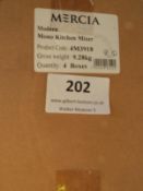 *Four Mercia Modern Monobloc Kitchen Mixer Taps (C