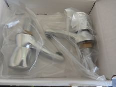 *Pair of Mercia Modern Chrome Plated Basin Taps