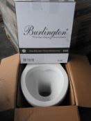 *Burlington Back-to-Wall P14 Toilet with Soft Close High Gloss Seat