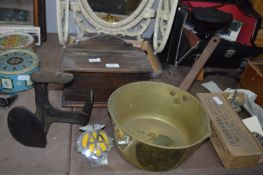 Brass Jam Pan, Shoe Last, Car Badge, etc.
