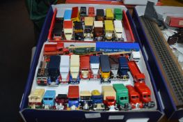 Box of Diecast Model Vehicles by Lledo, Days Gone, Matchbox, etc.