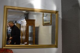 Gilt Framed Beveled Edge Mirror