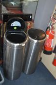 Two Steel Waste Bins