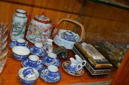 Collection of Blue & White and Other China and a M